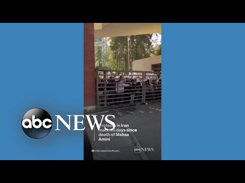 You are currently viewing Demonstrators in Iran mark 40 days since Mahsa Amini’s death l ABC News