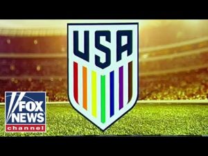 Read more about the article US soccer team swaps traditional logo for gay pride colors for World Cup
