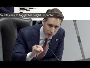 Read more about the article Hawley ERUPTS On Sec. Mayorkas Over Leaked Docs Showing Collusion With Big Tech