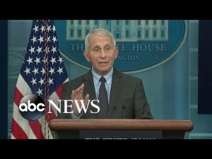 Read more about the article Fauci speaks at White House press briefing ahead of retirement
