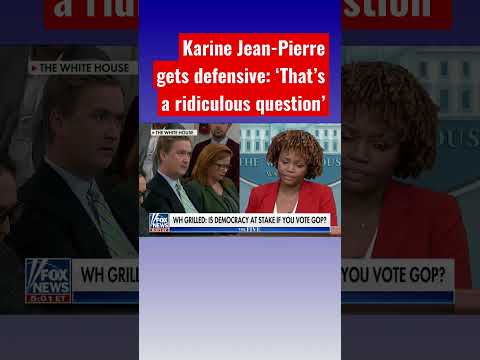 You are currently viewing Karine Jean-Pierre pressed on democracy’s survival under GOP leadership #shorts