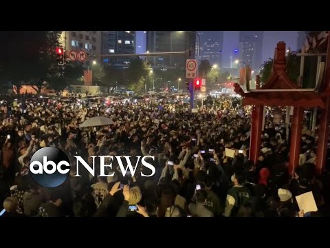 You are currently viewing Police presence in China increases amid anti-lockdown protests l ABCNL
