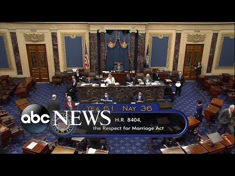 You are currently viewing Senate approves legislation that codifies protections for same-sex marriages l ABCNL