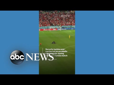 You are currently viewing Man runs onto World Cup field, does flips