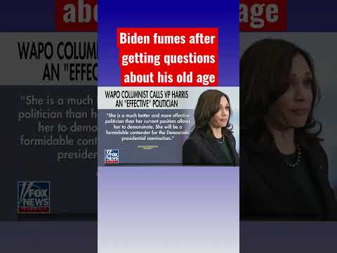 You are currently viewing Biden isn’t happy about questions on age, as Democrats turn to Kamala Harris #shorts