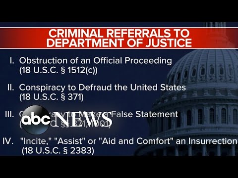 You are currently viewing House committee issues criminal referral for Trump, Jan. 6 collaborators | ABCNL