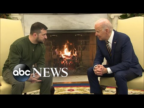 You are currently viewing Zelenskyy meets with Biden ahead of Congressional speech