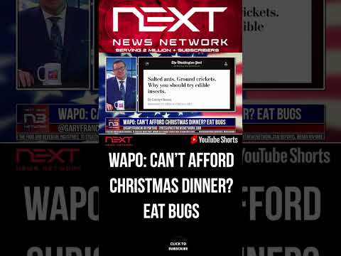 You are currently viewing WAPO: Can’t Afford Christmas Dinner? EAT BUGS #shorts