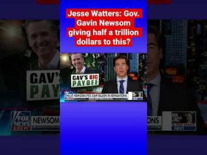 Read more about the article Jesse Watters reacts to Gov. Gavin Newsom launching reparations taskforce #shorts