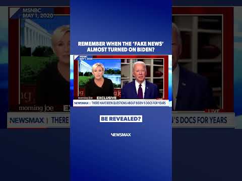 You are currently viewing FLASHBACK: ‘Fake news’ only broached Biden docs when talking about past assault claim