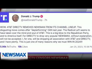 Read more about the article Trump sounds off on NEWSMAX DirecTV controversy | Wake Up America