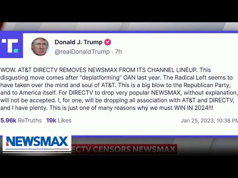 You are currently viewing Trump sounds off on NEWSMAX DirecTV controversy | Wake Up America