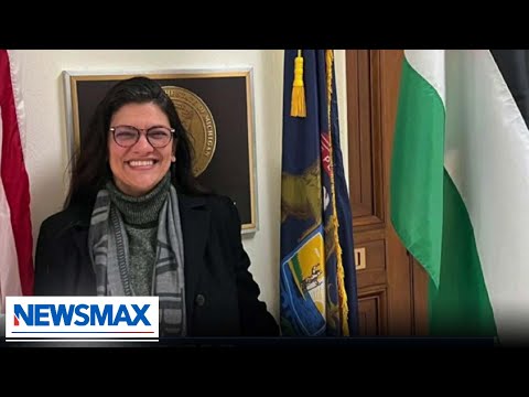 You are currently viewing Rashida Tlaib flies Palestinian flag at U.S. Capitol | Wake Up America
