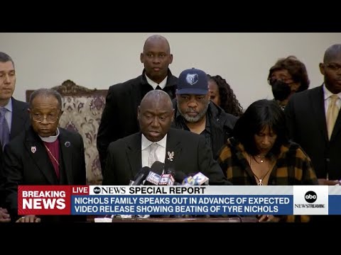 You are currently viewing Tyre Nichols family, attorney Ben Crump speak ahead of Memphis police brutality body cam release