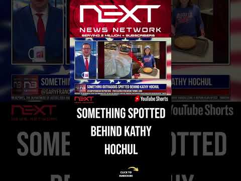 You are currently viewing Something OUTRAGOUS Spotted Behind Kathy Hochul #shorts