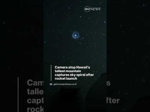 Read more about the article Camera atop Hawaii’s tallest mountain captures sky spiral after rocket launch | ABC News