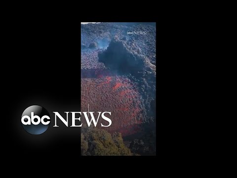 You are currently viewing Watch lava flowing at Sicily’s Mount Etna react to snow