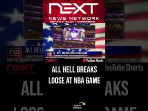 Read more about the article All Hell Breaks Loose at NBA Game #shorts