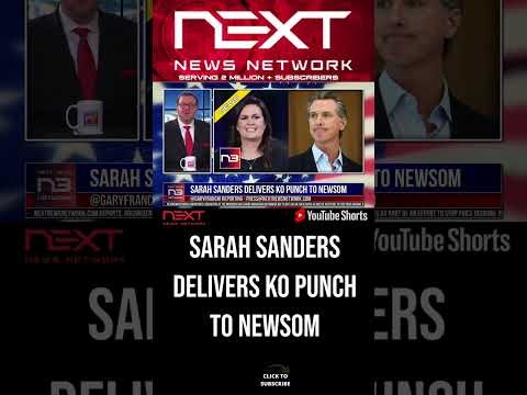 You are currently viewing Sarah Sanders Delivers KO Punch To Newsom #shorts