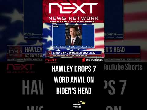 You are currently viewing Hawley Drops 7 Word Anvil on Biden’s Head  #shorts