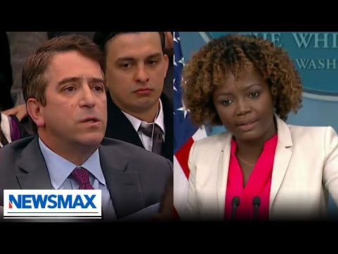 You are currently viewing NEWSMAX correspondent GRILLS KJP over Biden not going to police funerals
