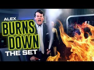 Read more about the article Alex Stein Literally Sets His Set on Fire During Livestream