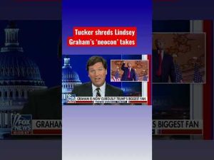 Read more about the article Tucker Carlson torpedoes ‘neocon’ Lindsey Graham #shorts