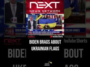 Read more about the article Biden Brags About Ukrainian Flags Over American Homes #shorts