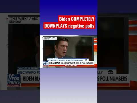 You are currently viewing Biden doesn’t want the media focusing on his declining polls: Harris Faulkner #shorts