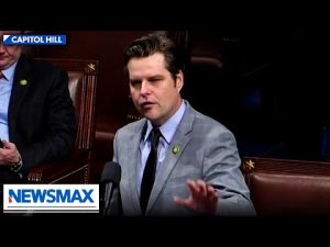 Read more about the article BREAKING: Matt Gaetz rips ‘woketopians’ leading censorship charge, defends NEWSMAX against DirecTV