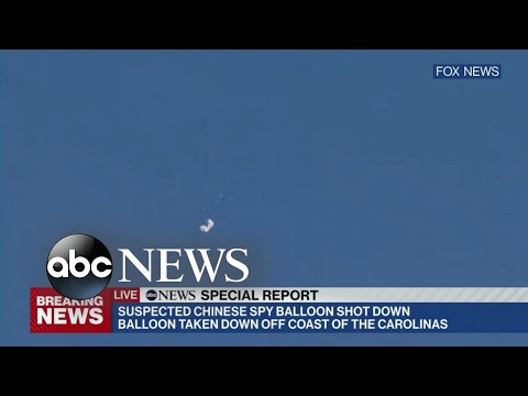 You are currently viewing Suspected Chinese spy balloon shot down