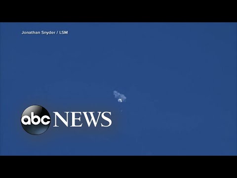 You are currently viewing Recovery underway after US shoots down suspected Chinese surveillance balloon l GMA