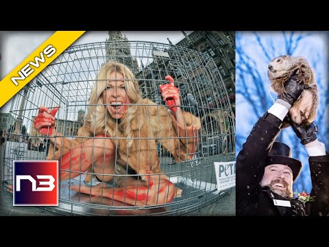 You are currently viewing PETA Proposes Insane Swap: A Caged ‘Human’ For Groundhog Day!