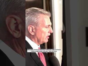 Read more about the article House Speaker McCarthy confirms House Ethics Committee is investigating Rep. George Santos.