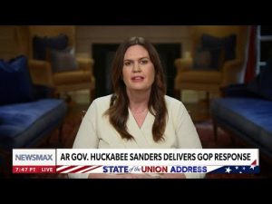 Read more about the article Arkansas Gov. Sarah Huckabee Sanders delivers GOP Response to State of the Union | FULL SPEECH