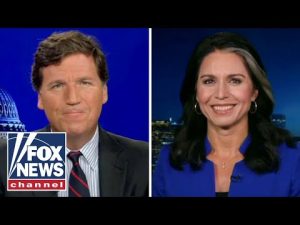Read more about the article Tulsi Gabbard tells Tucker the Biden admin have been ‘busted’ on ‘absurd cover-up’