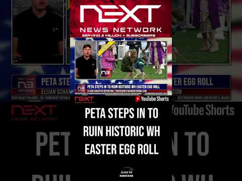 You are currently viewing PETA Steps in To Ruin Historic WH Easter Egg Roll #shorts