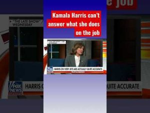 Read more about the article Kamala Harris dances around questions about her role #shorts