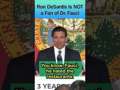 You are currently viewing Ron DeSantis Is NOT a Fan of Fauci