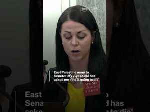 Read more about the article East Palestine mom to Senate: ‘My 7-year-old has asked me if he is going to die’ | ABC News