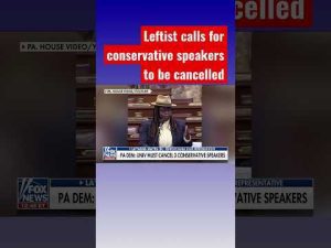 Read more about the article PA Democrat: Cancel 3 conservative speakers on campus #shorts