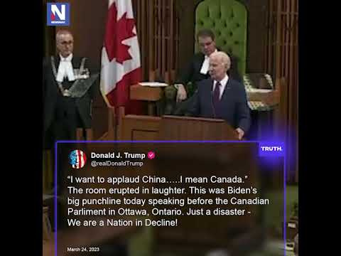 You are currently viewing Trump reacts: Biden applauds ‘China – I mean Canada’