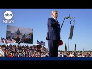 Read more about the article Trump holds 1st campaign rally for 2024 run amid ongoing investigations | GMA