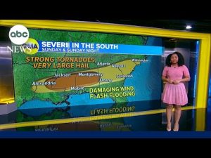 Read more about the article Severe storms in the forecast from Louisiana to South Carolina | GMA