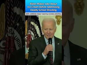 Read more about the article Biden Makes Ice Cream Joke Before Addressing Tragic Nashville School Shooting
