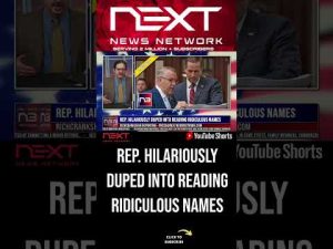 Read more about the article Rep. Hilariously Duped Into Reading Ridiculous Names #shorts