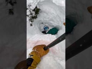 Read more about the article Backcountry skier rescues snowboarder buried upside down | ABC News