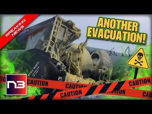 Read more about the article Toxic Train Derailment DEVASTATES Minnesota City – Residents Evacuated, Rail Cars Go Up in Flames