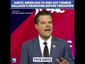 Read more about the article Biden military had pronoun trouble during Chinese spy balloon fiasco: Gaetz