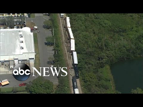 You are currently viewing Florida train carrying 30,000 gallons of liquid propane derails l GMA